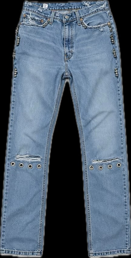 004 | Spike Denim | Levi 511s | size 34 UNISEX