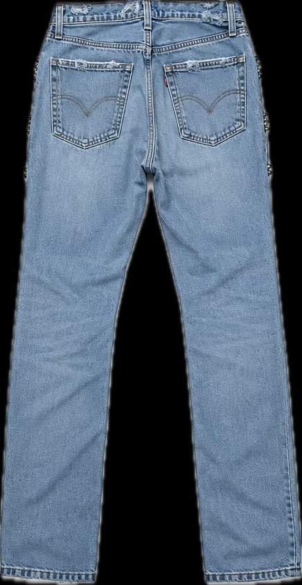 004 | Spike Denim | Levi 511s | size 34 UNISEX