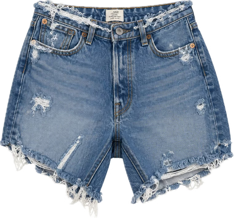 003: Hand Distressed Levi’s Denim Shorts | Size 29